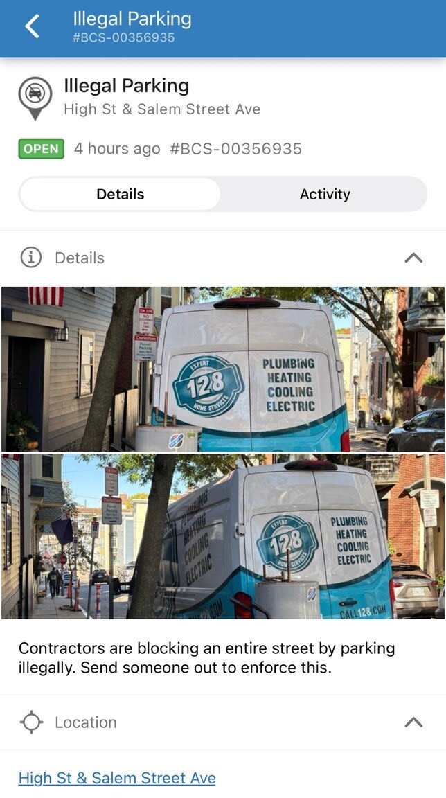 Image submitted with report
