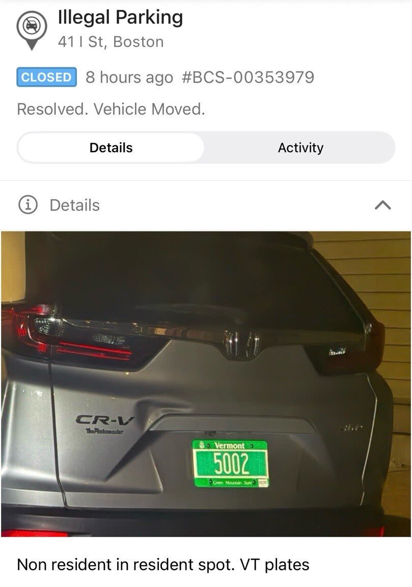 Image submitted with report