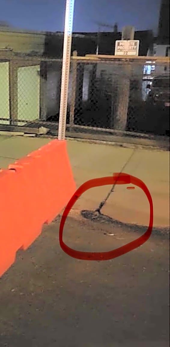 Image submitted with report