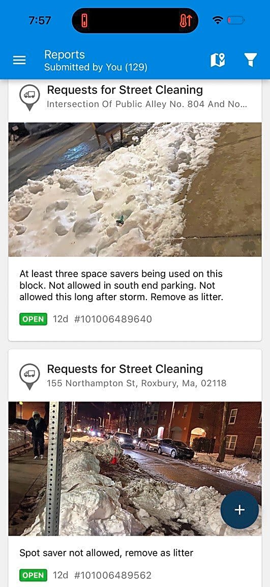 Image submitted with report