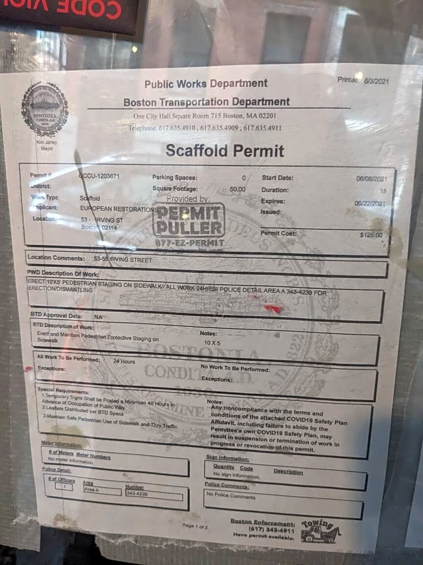 Image submitted with report