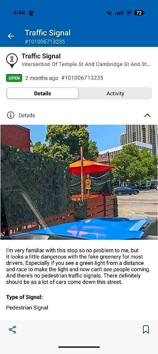 Image submitted with report