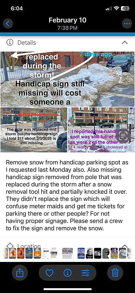 Image submitted with report