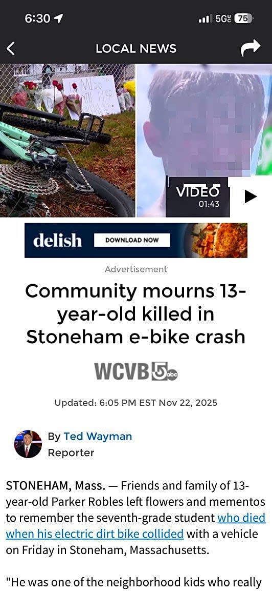 Image submitted with report