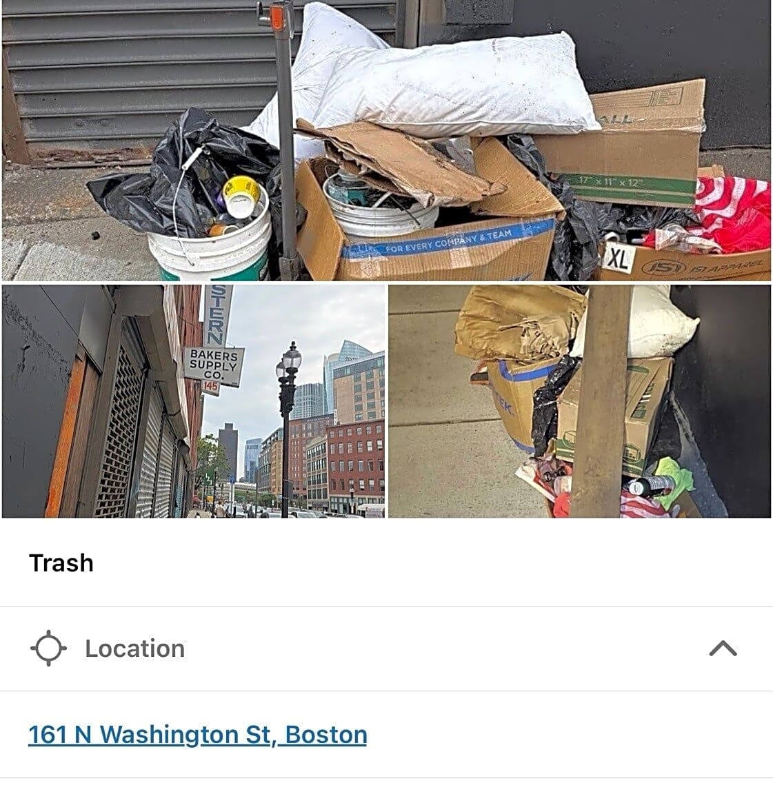 Image submitted with report