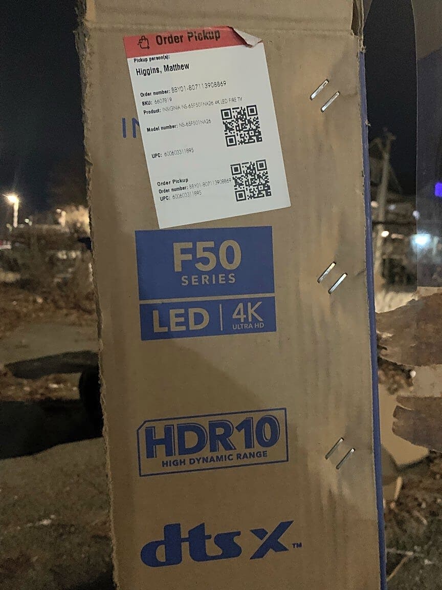 Image submitted with report