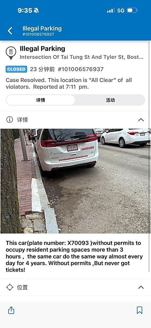 Image submitted with report