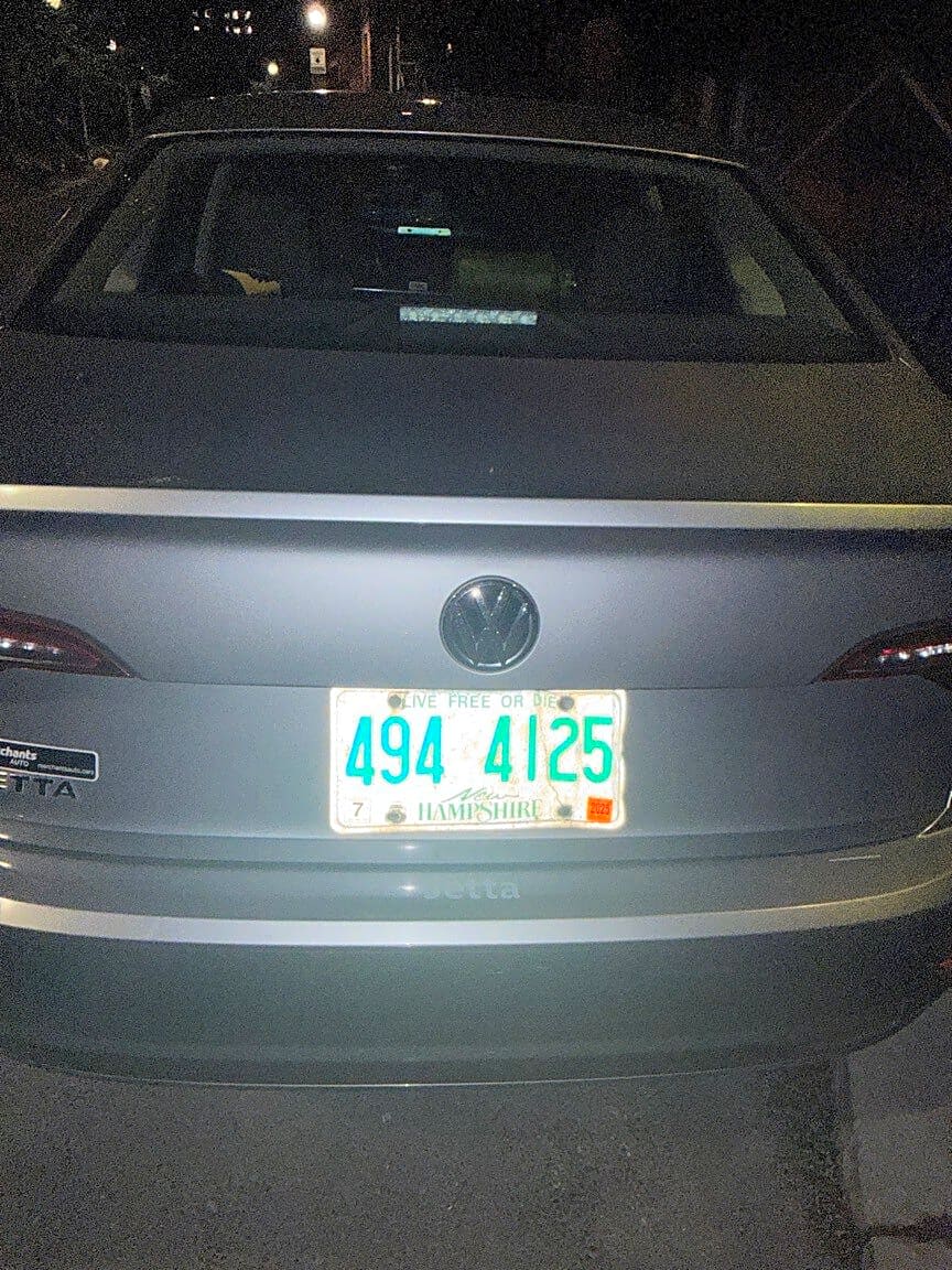 Image submitted with report