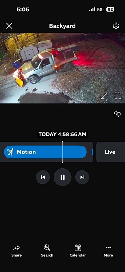 Image submitted with report