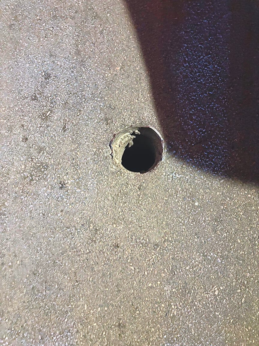 Image submitted with report