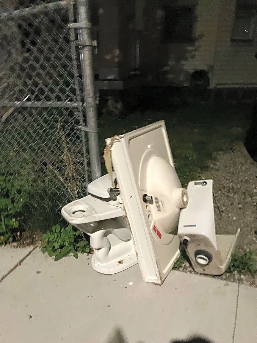 Image submitted with report