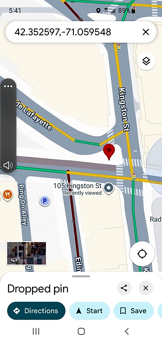 Image submitted with report