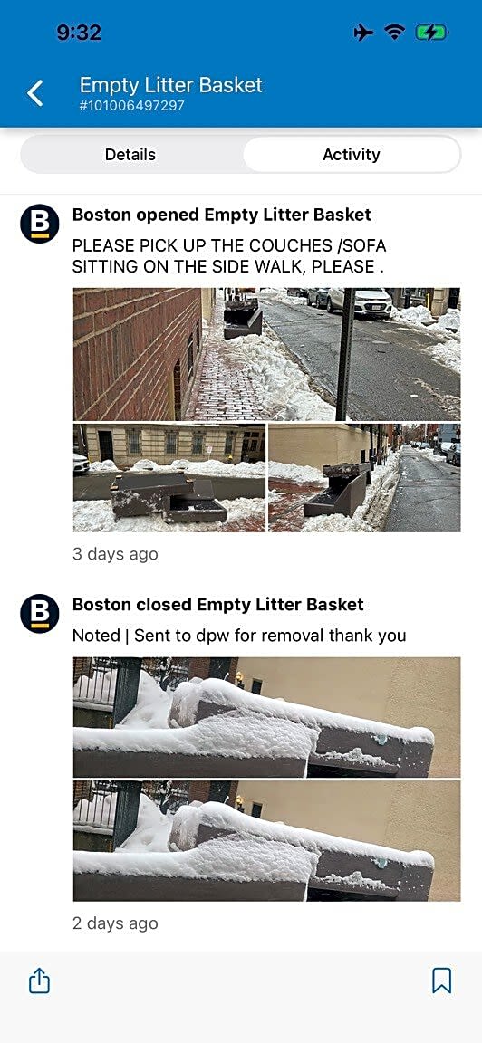 Image submitted with report