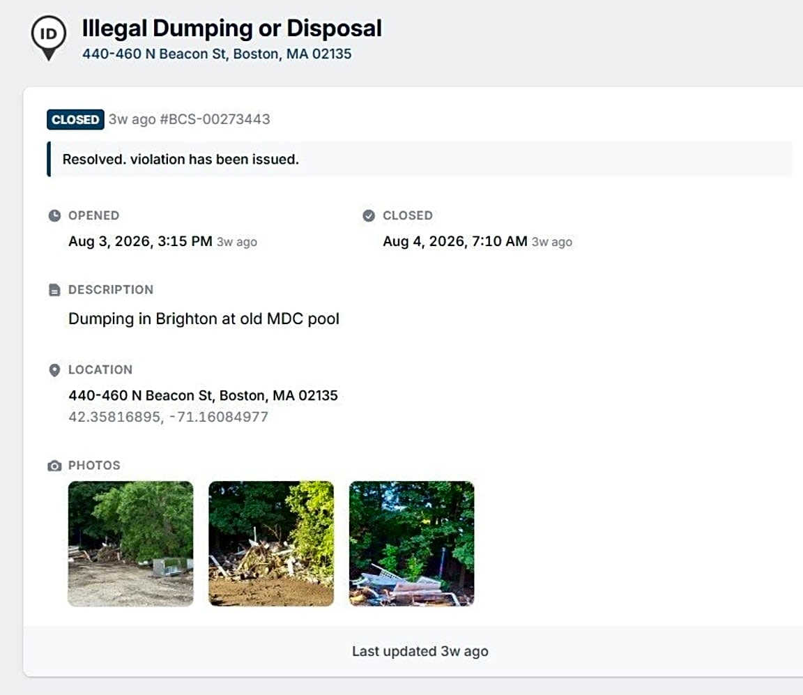 Image submitted with report