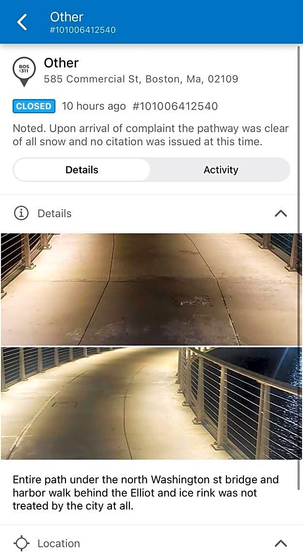 Image submitted with report