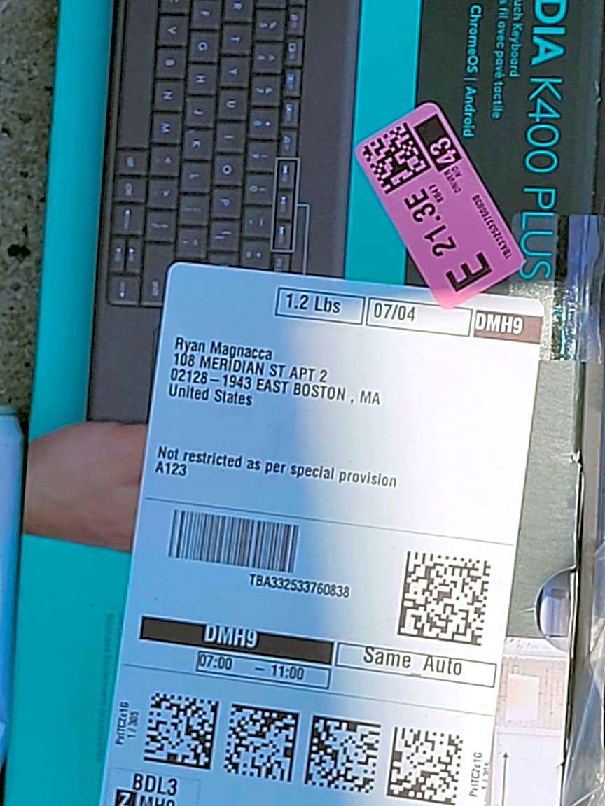 Image submitted with report