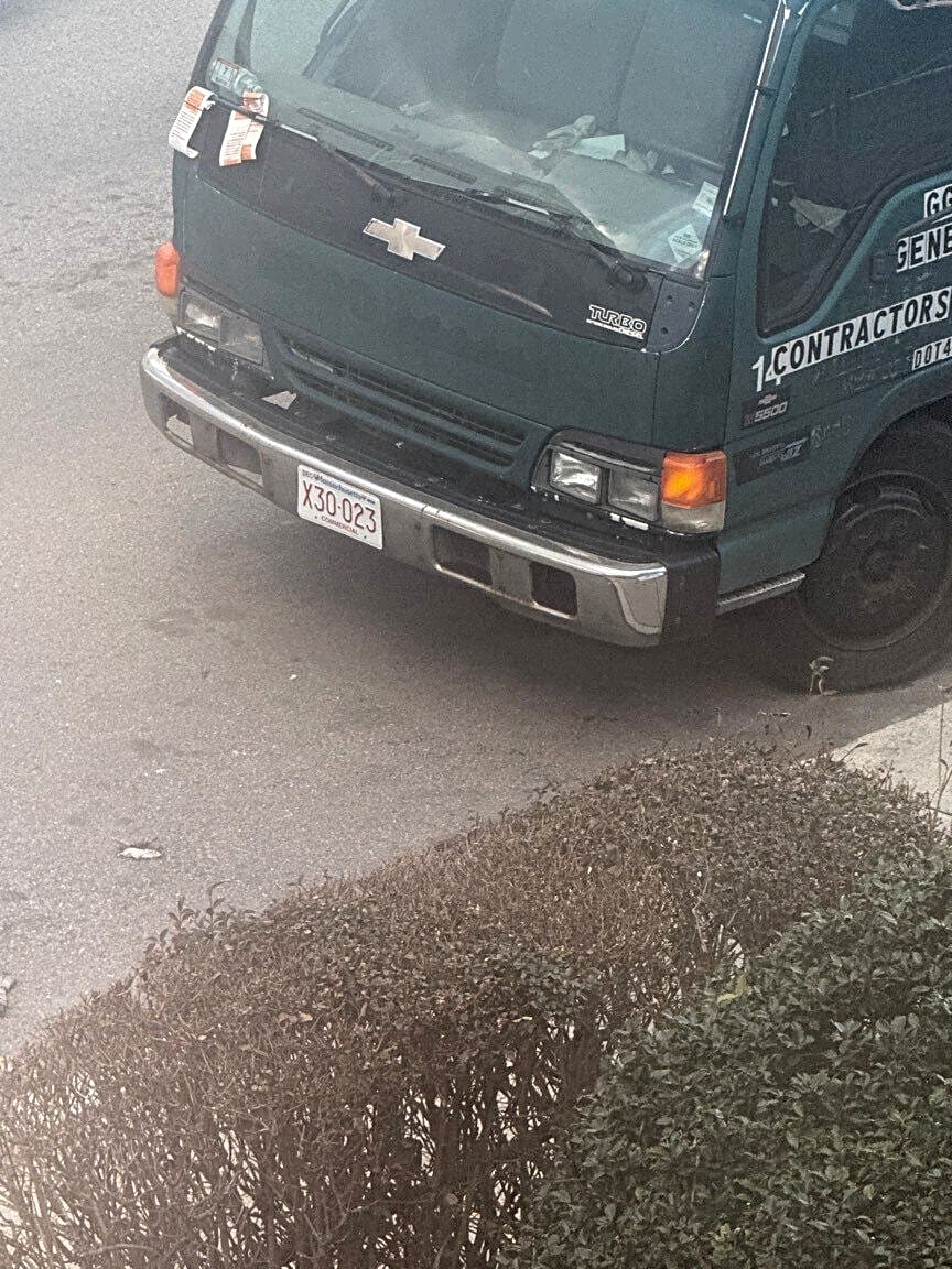 Image submitted with report