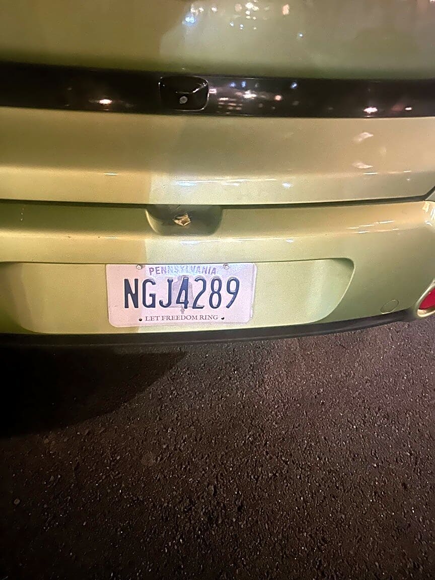 Image submitted with report