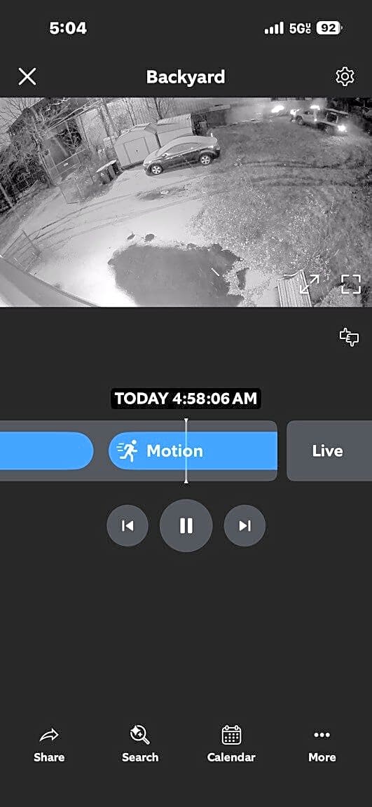 Image submitted with report