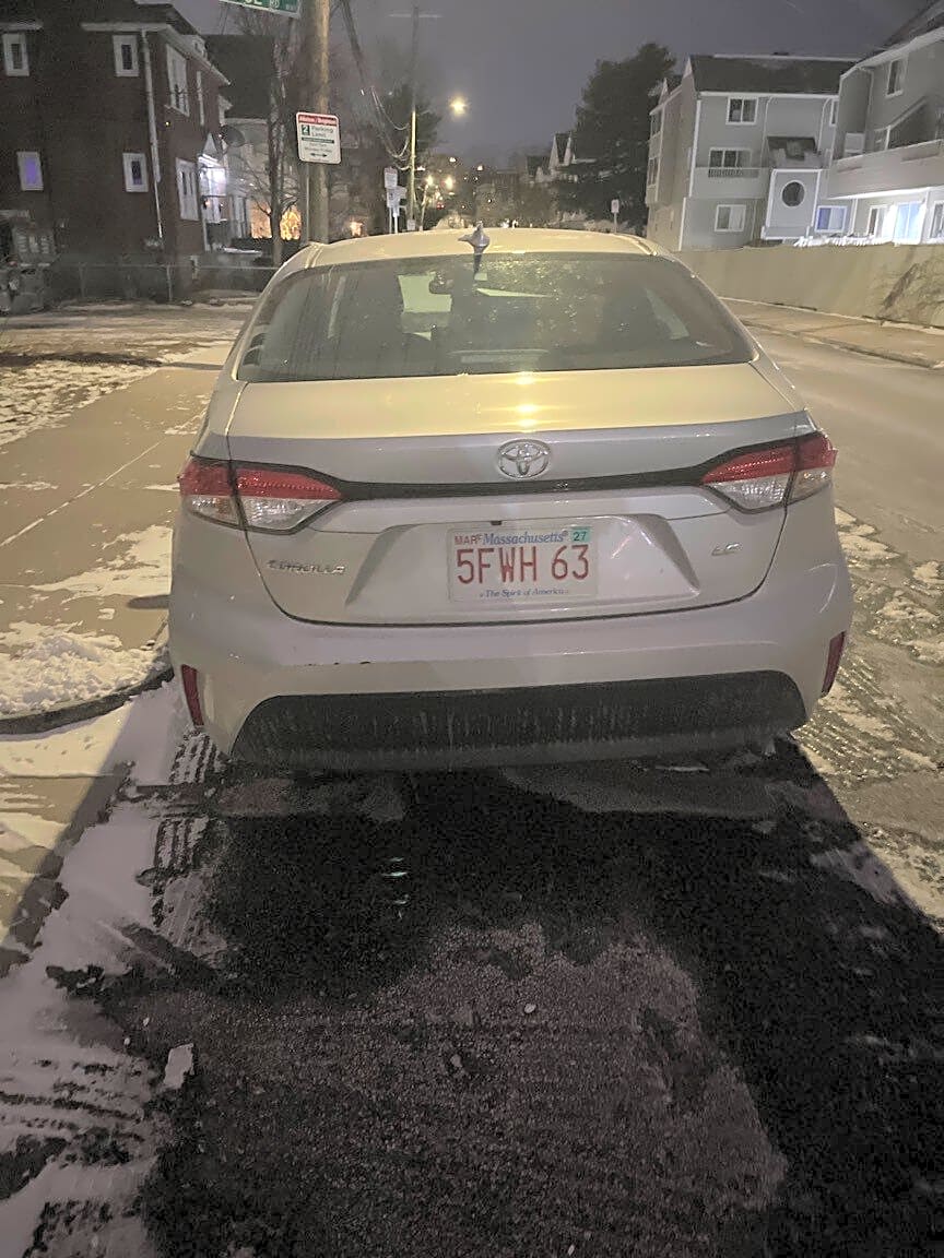 Image submitted with report