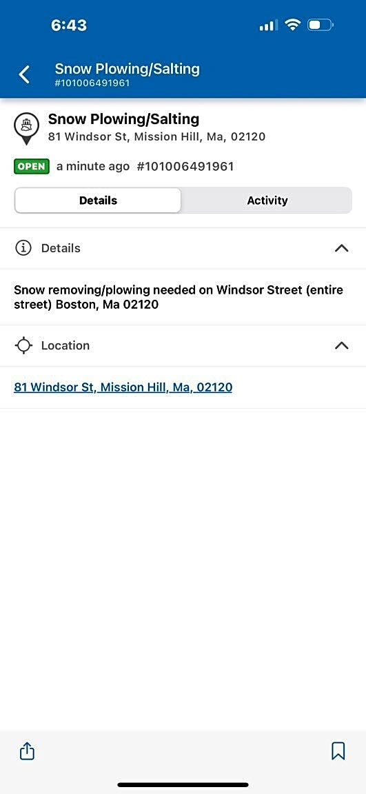 Image submitted with report