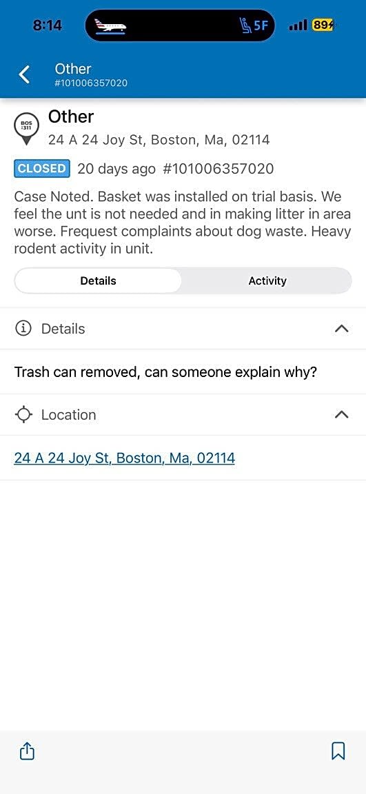 Image submitted with report