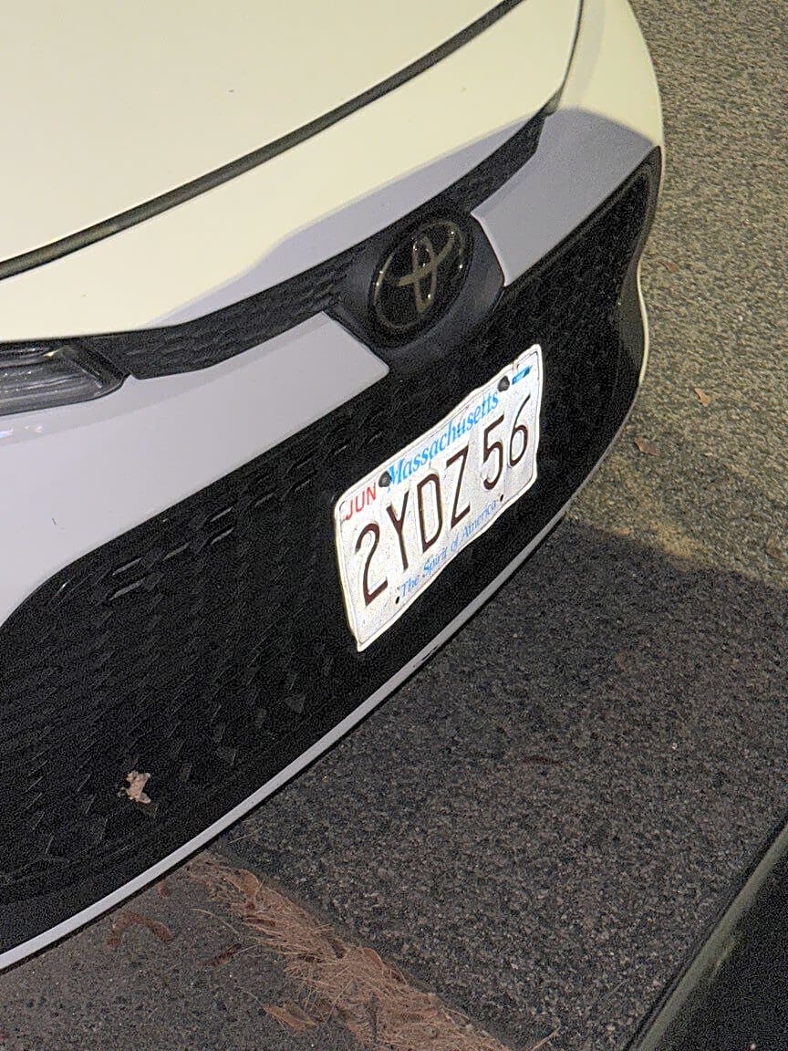 Image submitted with report