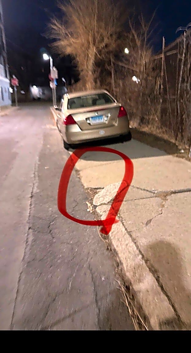 Image submitted with report