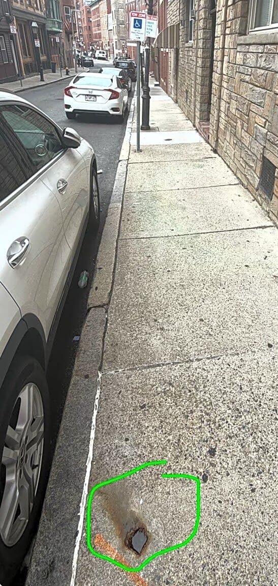 Image submitted with report