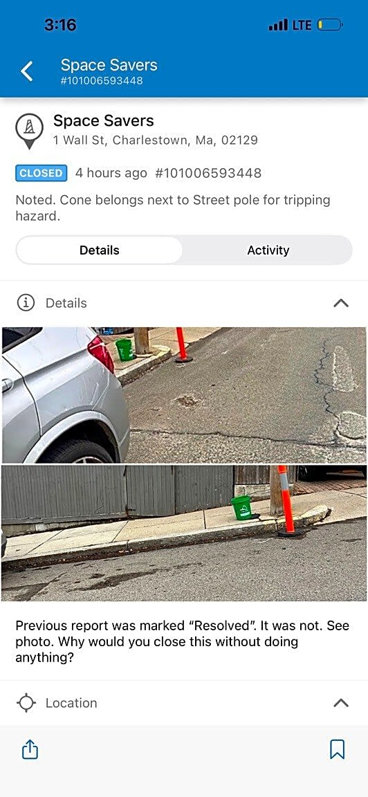 Image submitted with report