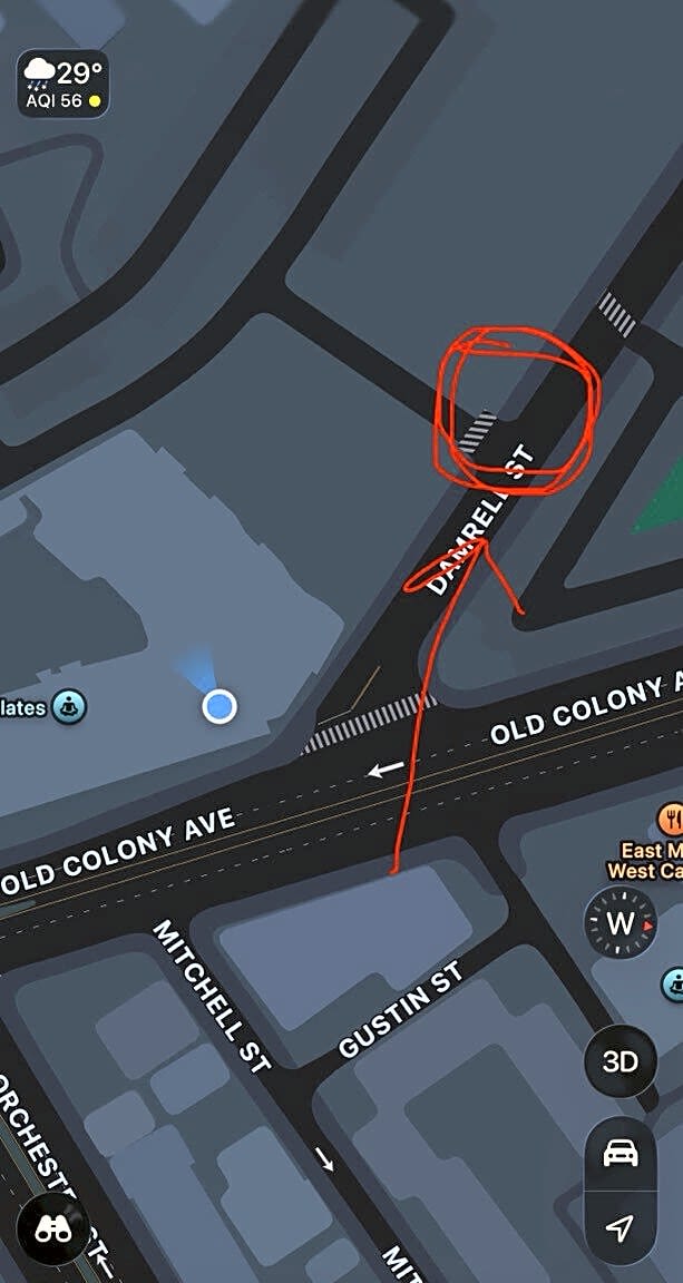 Image submitted with report