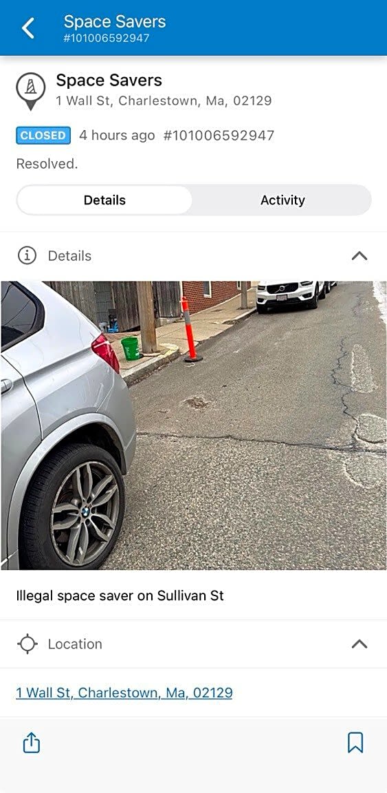 Image submitted with report