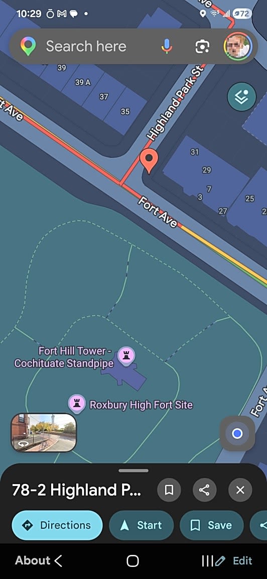 Image submitted with report