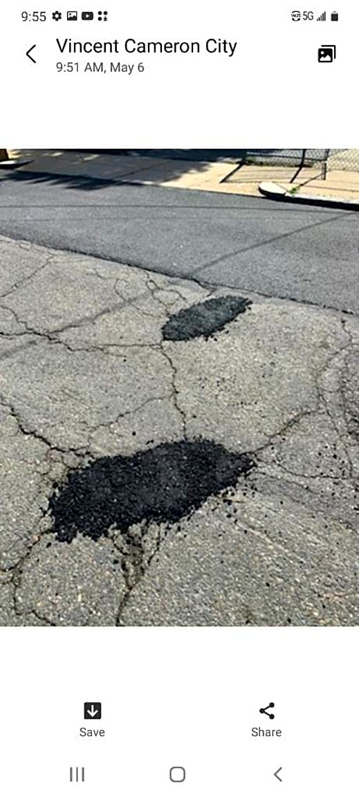 Image submitted with report