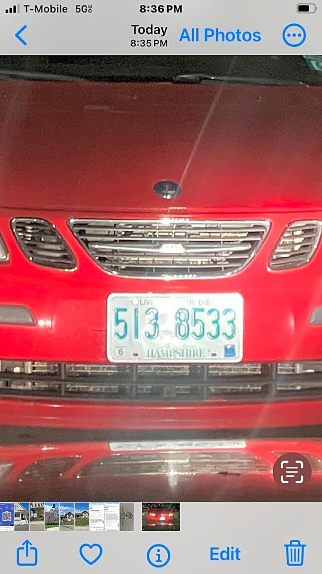 Image submitted with report