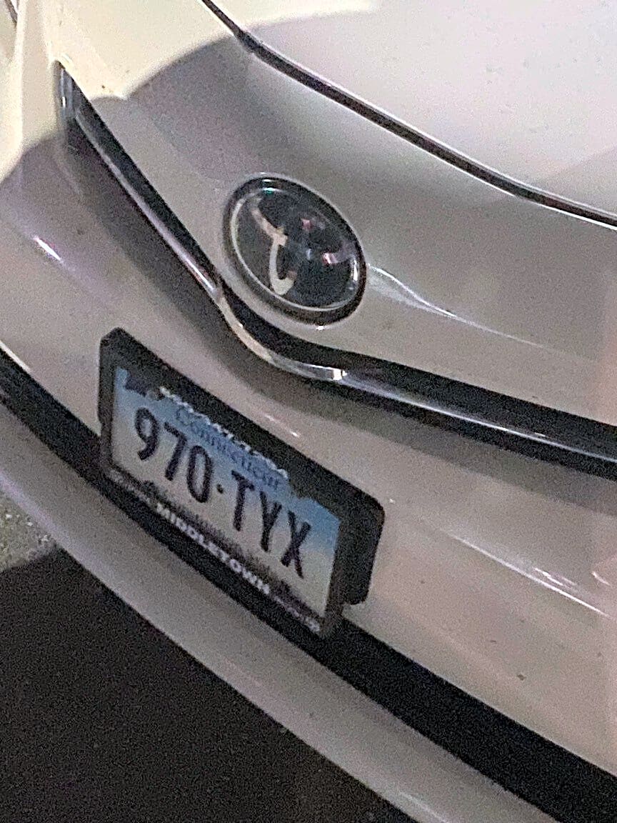 Image submitted with report
