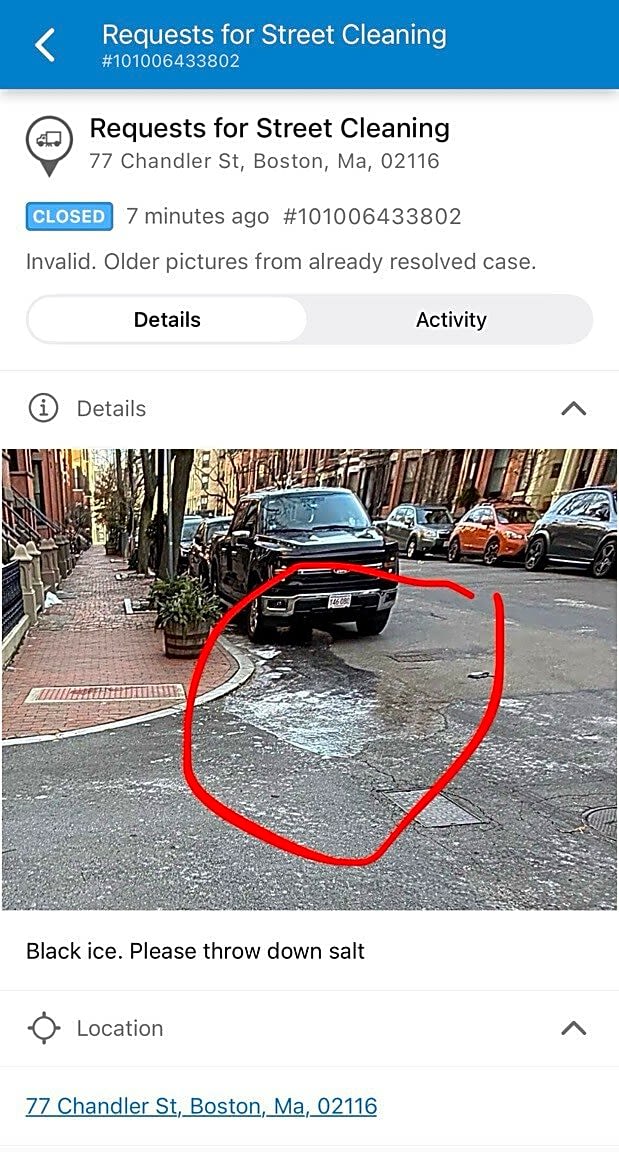 Image submitted with report