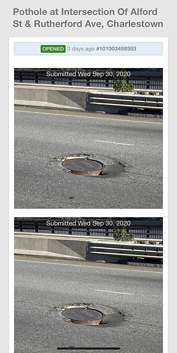 Image submitted with report