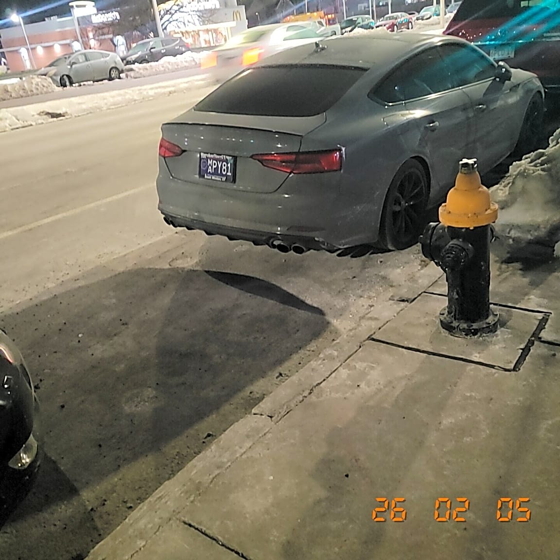 Image submitted with report