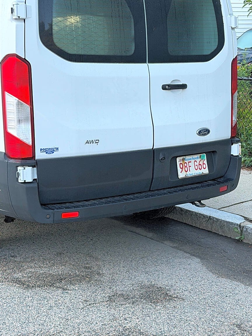 Image submitted with report