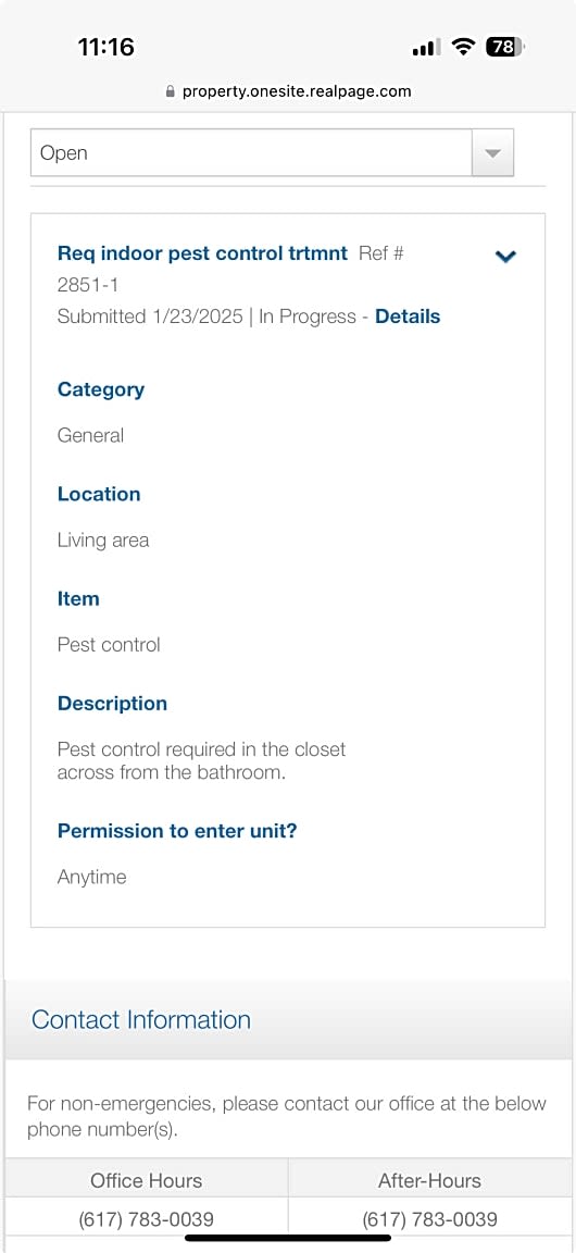 Image submitted with report