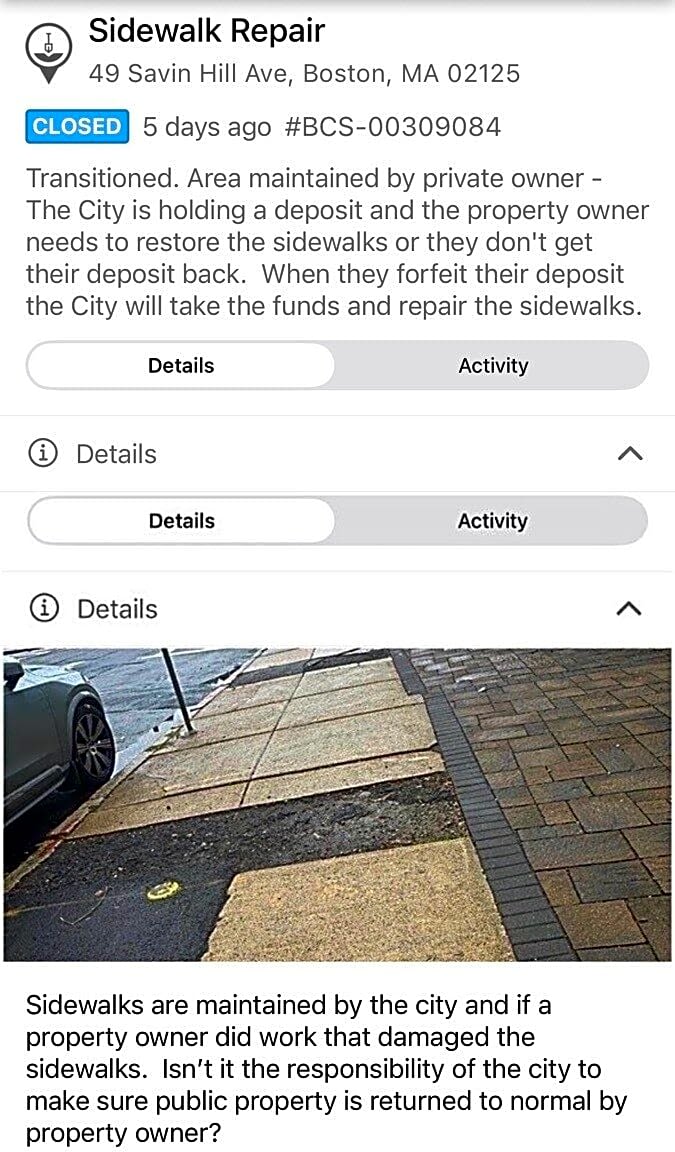 Image submitted with report