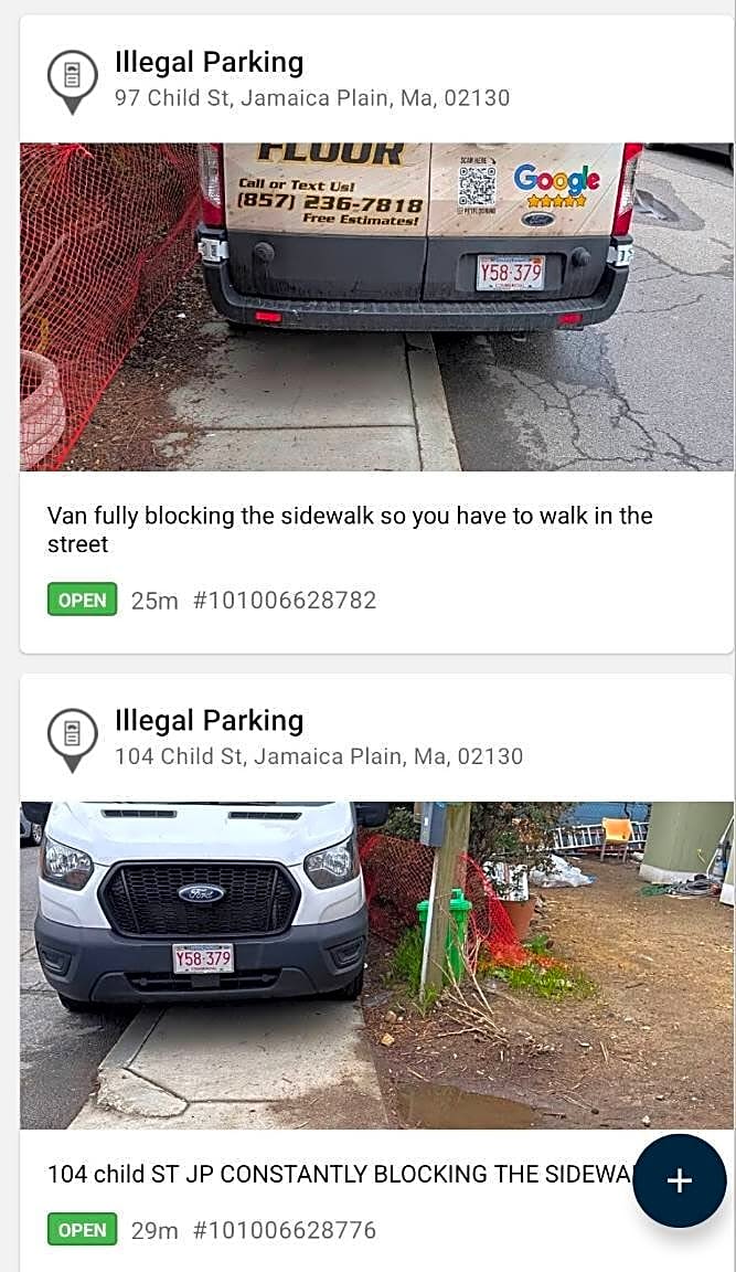 Image submitted with report