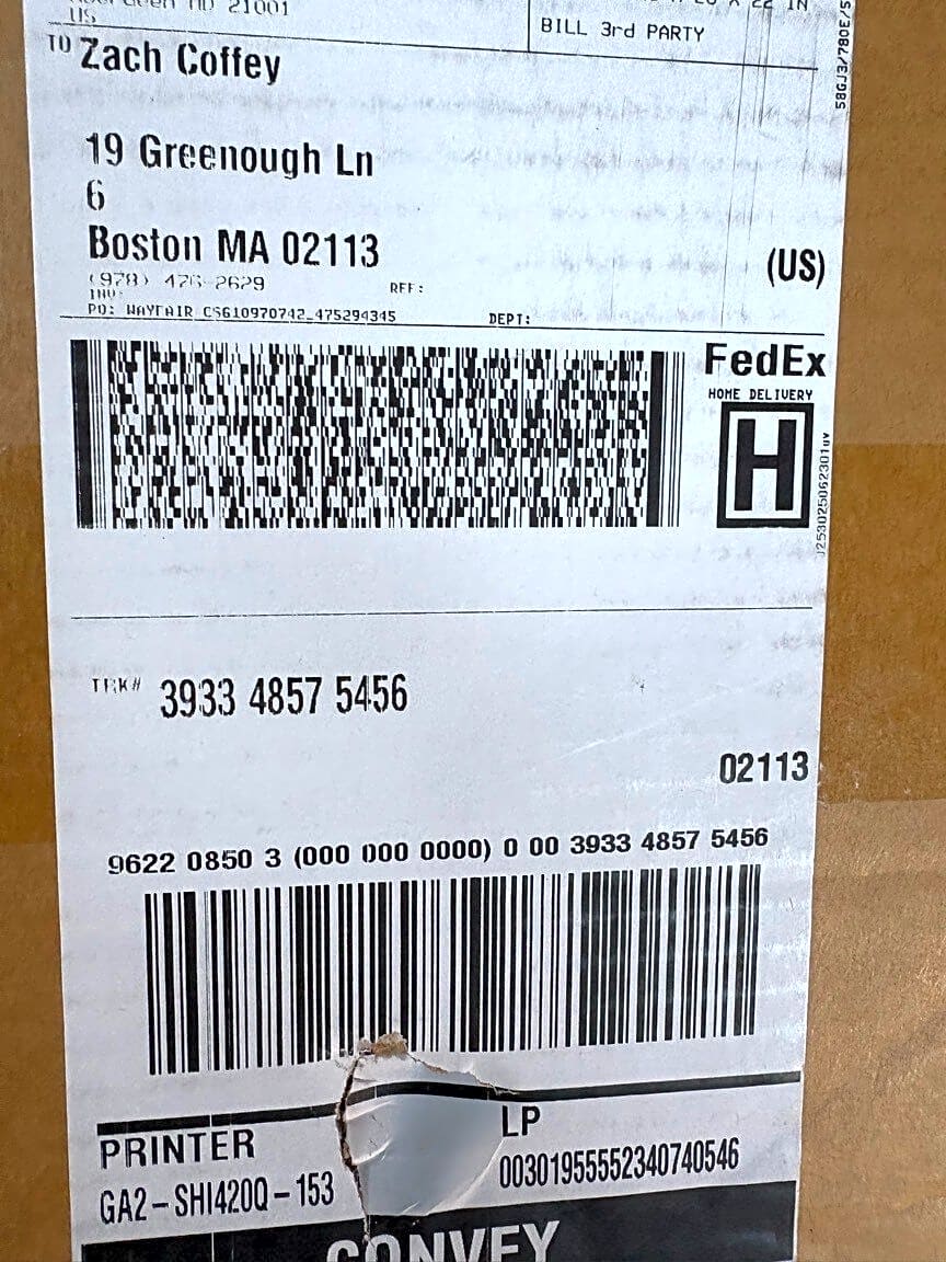 Image submitted with report