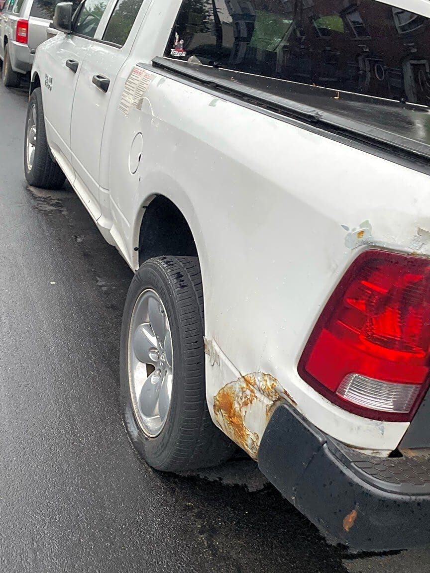 Image submitted with report