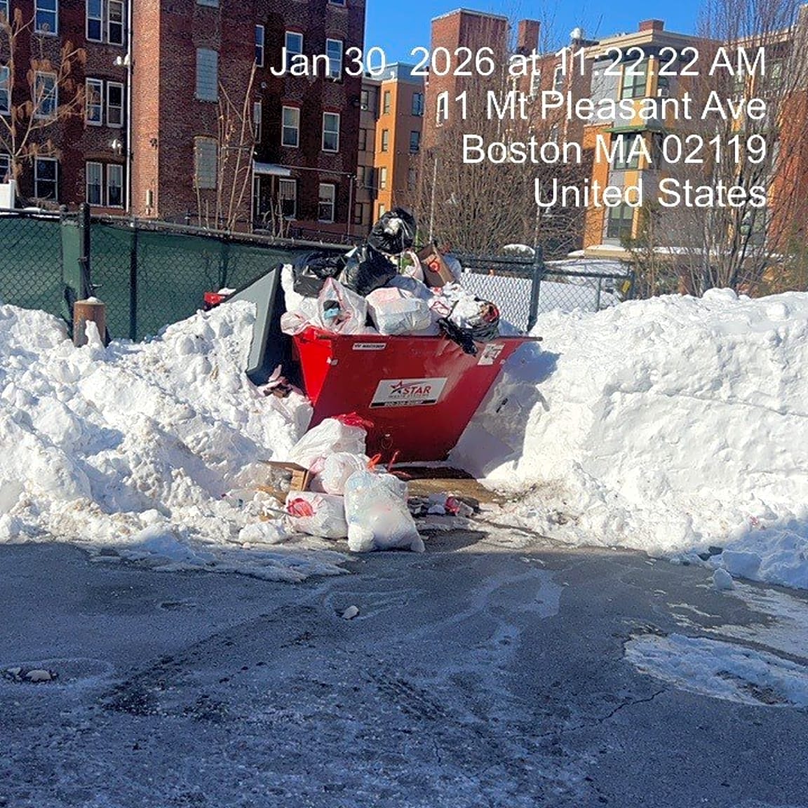 Image submitted with report