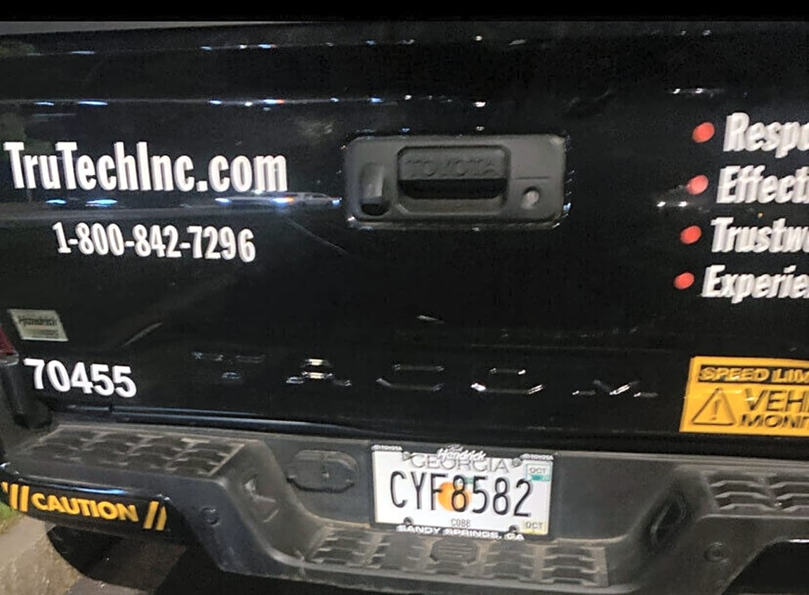 Image submitted with report