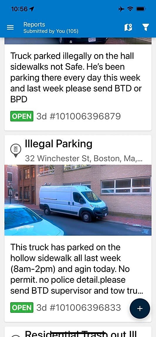 Image submitted with report