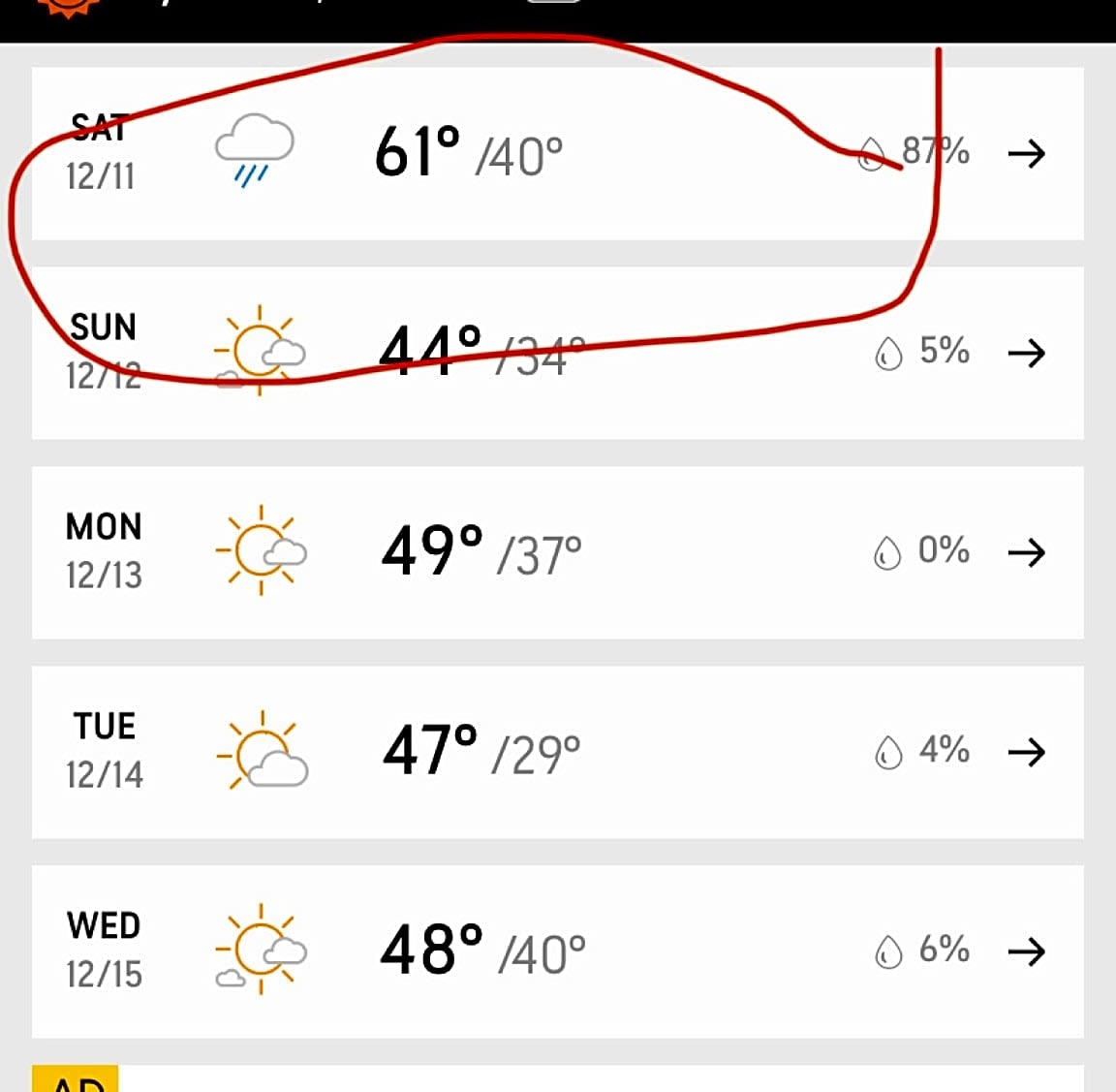 Image submitted with report