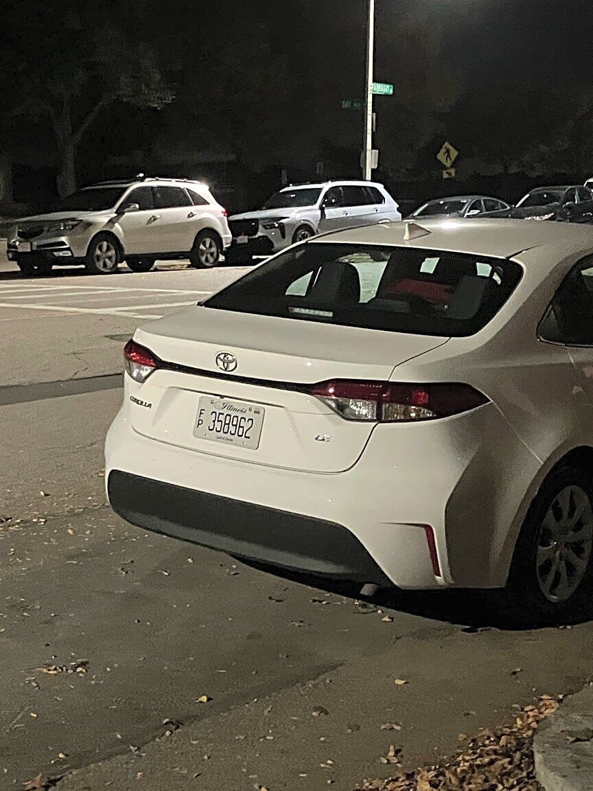 Image submitted with report